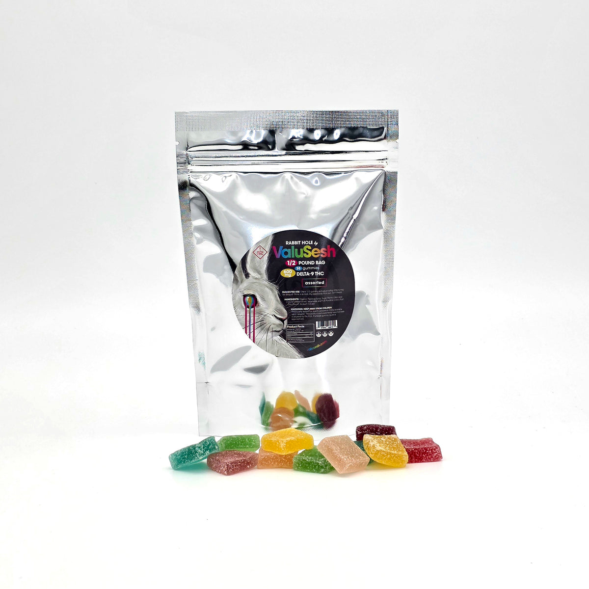Assorted Rabbit Hole Delta-9 Gummies - 600mg (30ct 20mg)