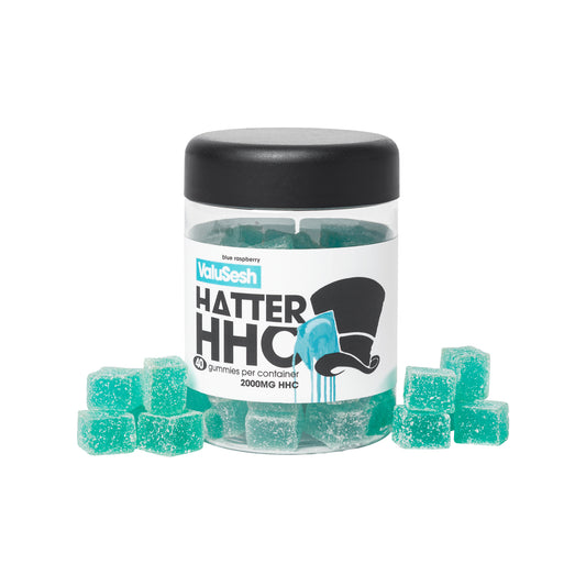 Blue Raspberry Hatter HHC Gummies 50mg