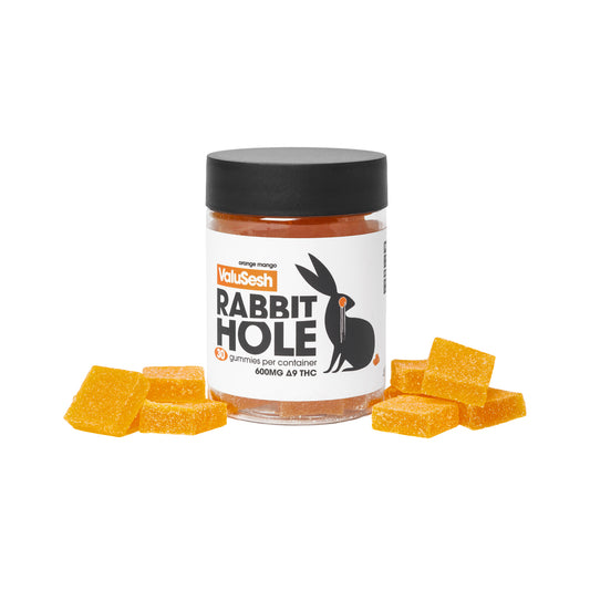 Orange Mango Rabbit Hole Gummies D9 20mg