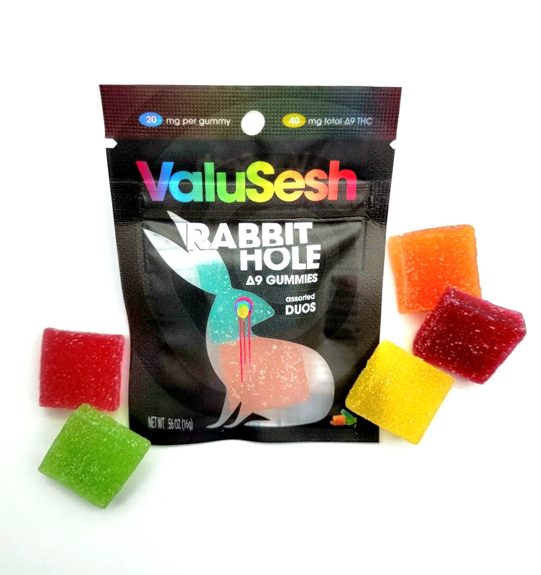 Andy Rabbit Gummies Rabbit Hole Assorted 2-Pack 40mg (2ct 20mg) – ValuSesh